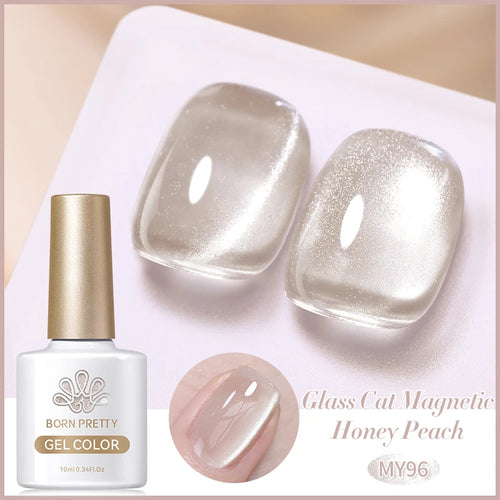 BORN PRETTY 10ml Rainbow Purple Water Light Cat Magnetic Gel Nail