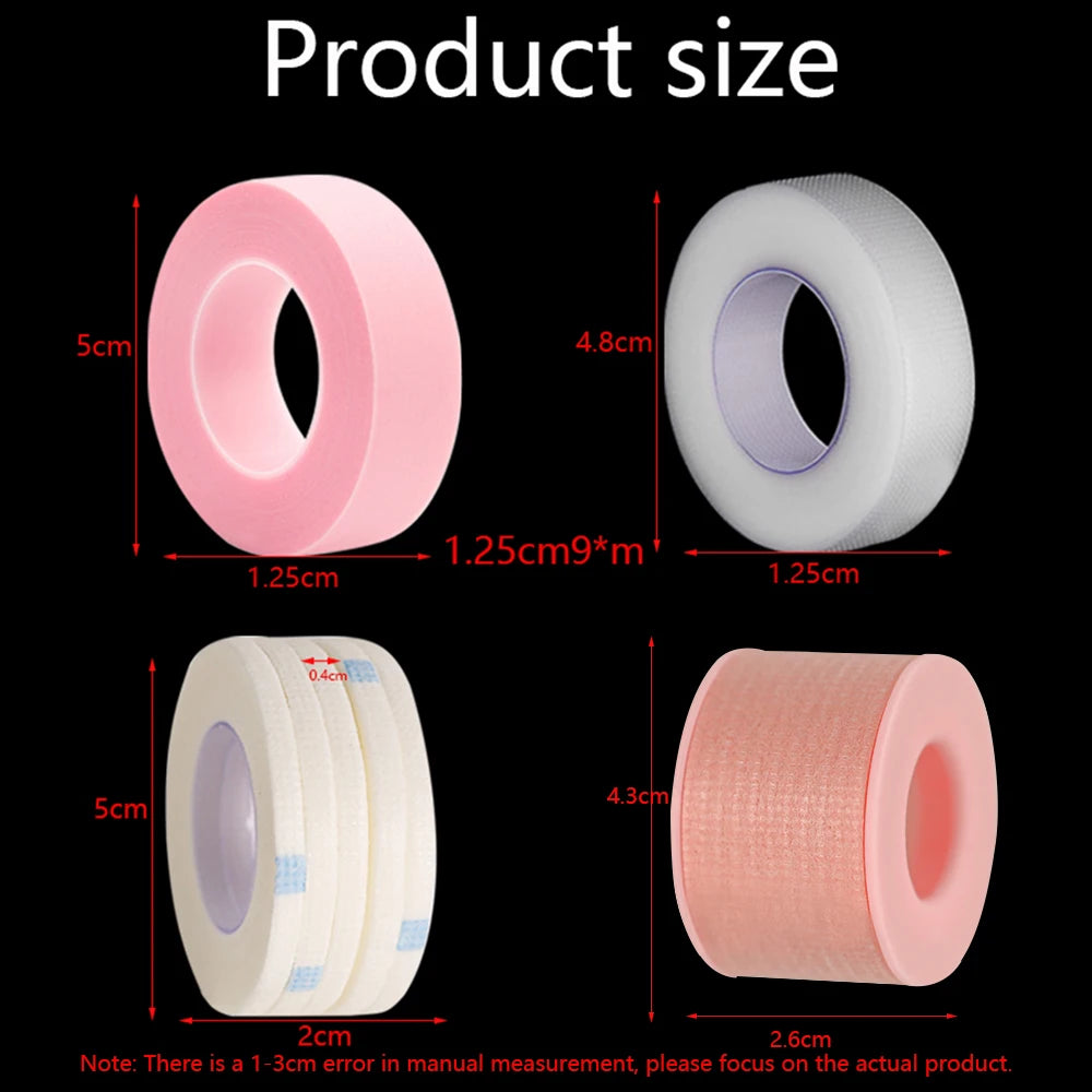 1/3/5 Rolls Eyelashes Extension Tape PE Adhesive Tools Under Eye Pads