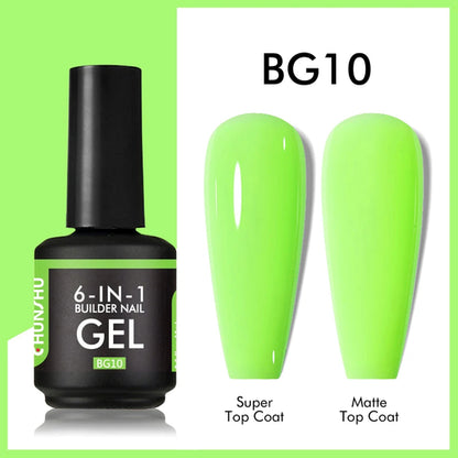 CHUNSHU 6 IN 1 Extension UV Gel Polish In A bottle Builder Nail Gel