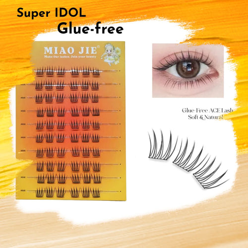 No Glue Needed Idol False Eyelashes Large Capacity 7-9mm Self Adhesive