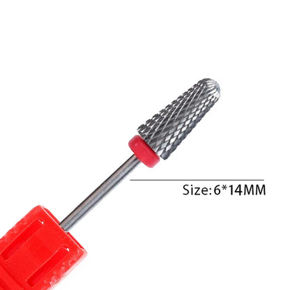 1pc Carbide Tungsten Nail Drill Bit Rotate Burr Milling Nail Cutter