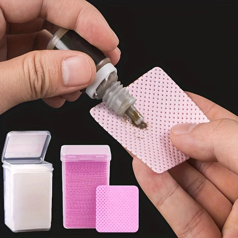 200 件/盒 Lint Free Nail Wipes Eyelash Extension Glue Wipes Cleaner