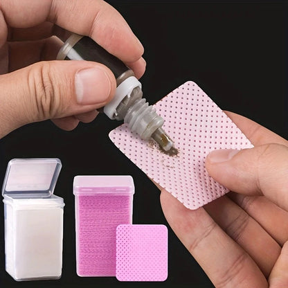 200 件/盒 Lint Free Nail Wipes Eyelash Extension Glue Wipes Cleaner