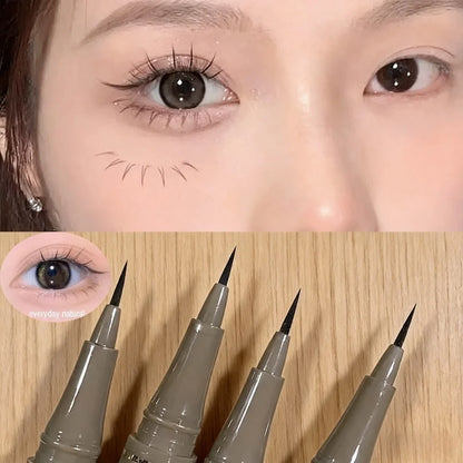 Waterproof liquid eyeliner 4 colors ultra fine tip long lasting Korean