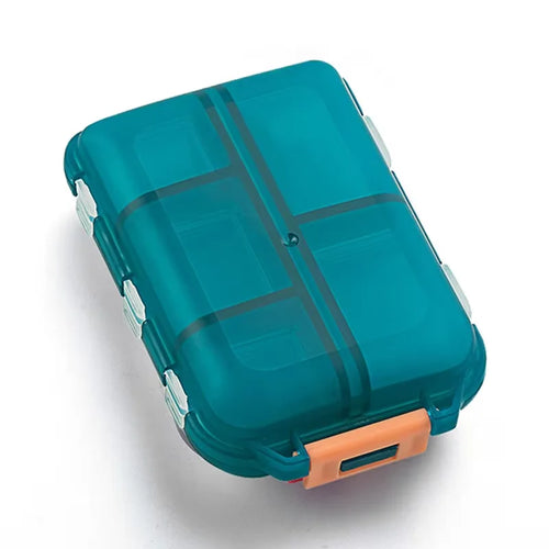 JUSTLANG Weekly 14 Grids 7 Days Pill Box Portable Travel  Cases