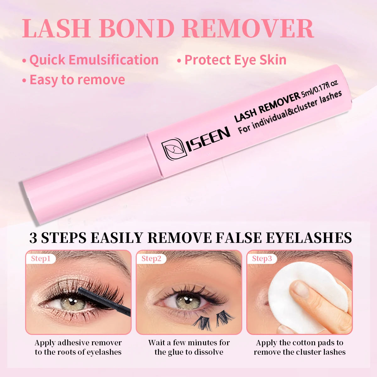 ISEEN Lash Bond and Seal 10ml for Lash Clusters Super Hold
