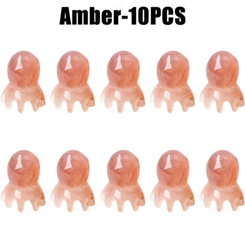 Cute Octopus Scalp Massage Comb (Resin)｜Korean Hair Care, Stress