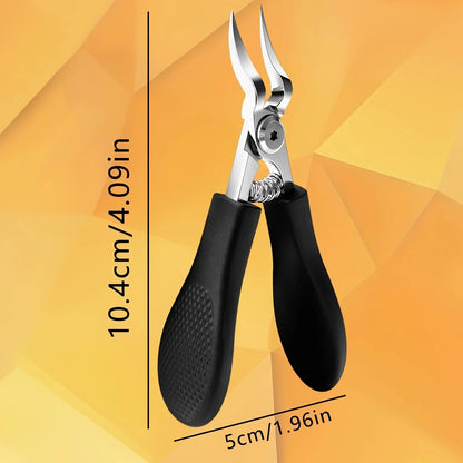 Professional Heavy-Duty Steel Toenail Clipper with Serrated Blade –