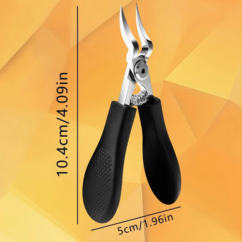 Professional Heavy-Duty Steel Toenail Clipper with Serrated Blade –