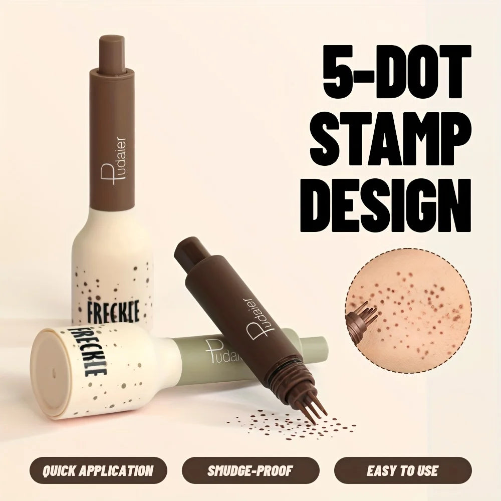 Freckle Stamp Makeup Pen Waterproof, Natural Look Dot Freckles, Long