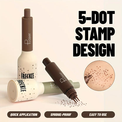 Freckle Stamp Makeup Pen Waterproof, Natural Look Dot Freckles, Long