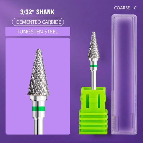 Ceramic Tungsten Carbide Nail Drill Bit Rotate Burr Milling Nail