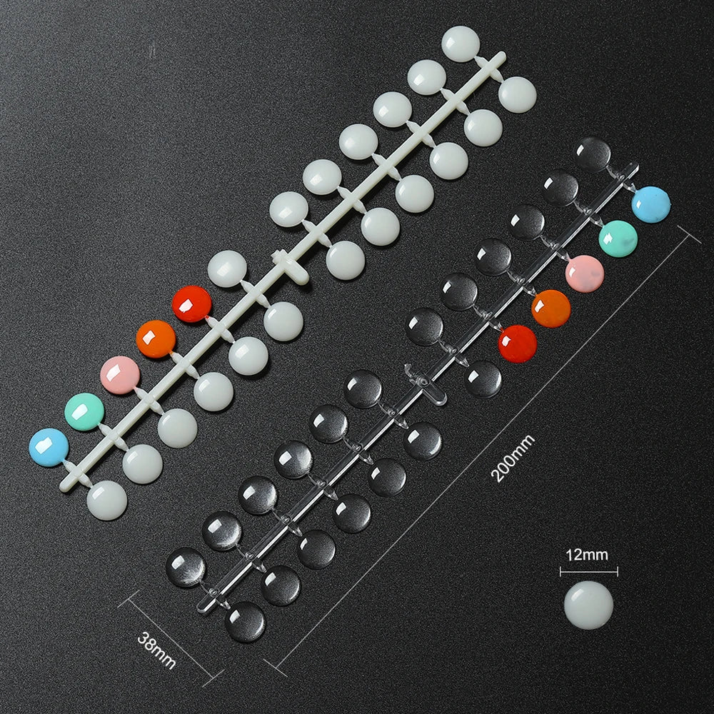 TP 120pcs Nail Polish Display Table With Stickers Polka Dot Color Card
