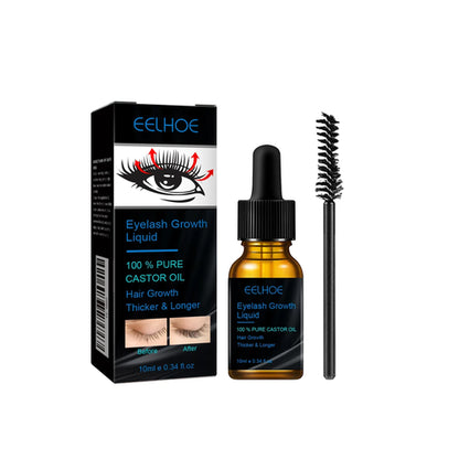 Eyebrows Natural Thick Slender Curl Curl Moist Natural Castor Oil