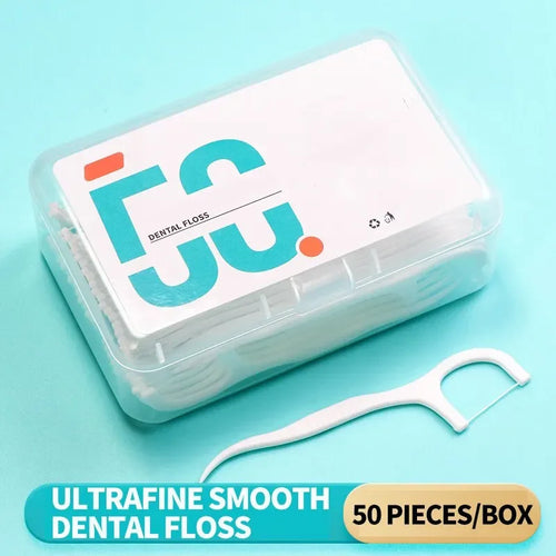 150pcs Dental Floss Plastic Toothpicks Disposable Cleaning between