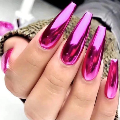 23pcs/Set Metallic Chrome Nail Powder Y2K Styles Magic Mirror