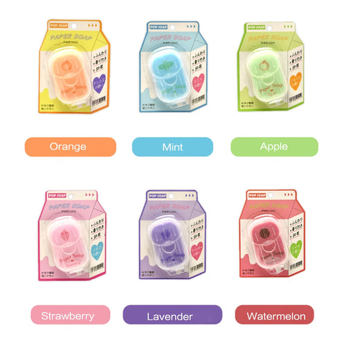 Portable Hand Soap Sheets for Travel | Dissolving Cleanser Wipes |