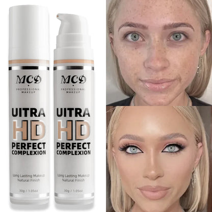 9 Shade Full Coverage Concealer Liquid Foundation  makeup high