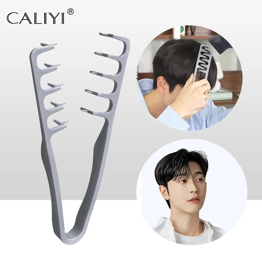 Volumizing Wide-Tooth Hair Styling Comb Curling Tools Fluffy Texture