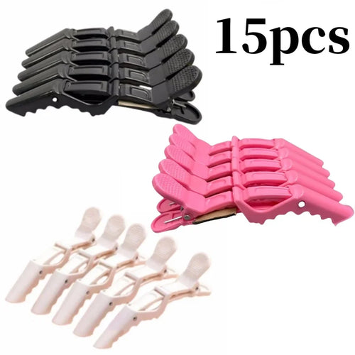 5-30pcs Alligator Hair Clip Plastic Nonslip Hairpin Black Pink Durable