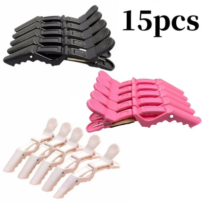 5-30pcs Alligator Hair Clip Plastic Nonslip Hairpin Black Pink Durable