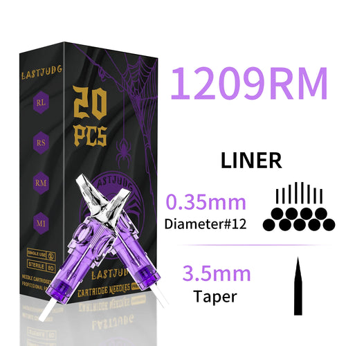 Tattoo Cartridge Needles 20Pcs LASTJUDG Tattoo Needles For Makeup