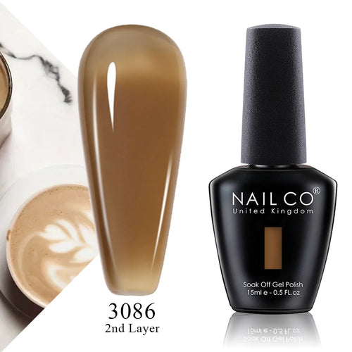 NAILCO 15ml Translucent Color Gel Nail Polish Vernis Semi Permanent UV