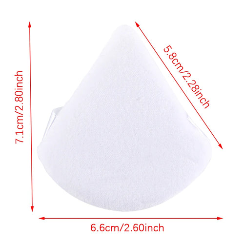 1/2/3/6Pcs Triangle Velvet Powder Puff Face Cosmetic Eye Beauty Makeup