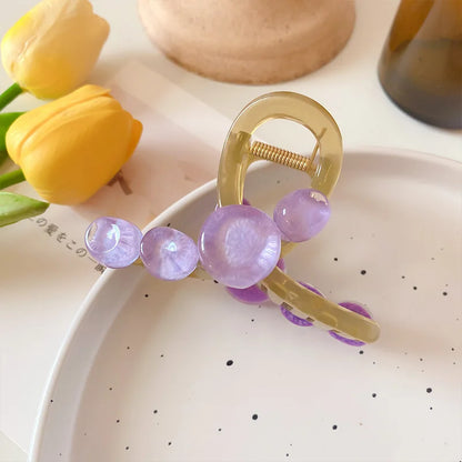 Korean Y2k Summer Large Jelly Heart Hair Claw Clips Girls Trendy Acrylic Hairpin Barrettes Washing Face Headdress Accessories