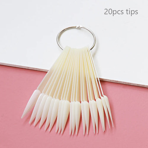80/50/20pcs Nail Display Sticks Nail Swatch False Nail Tips Nail Gel