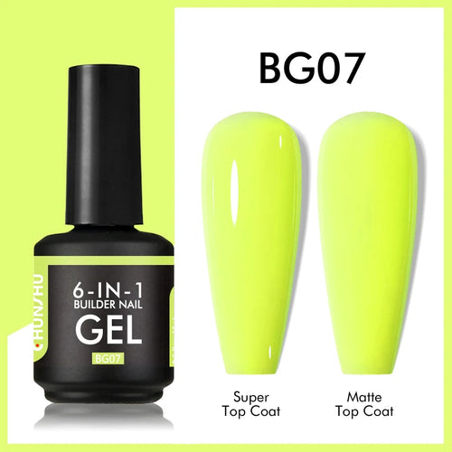CHUNSHU 6 IN 1 Extension UV Gel Polish In A bottle Builder Nail Gel