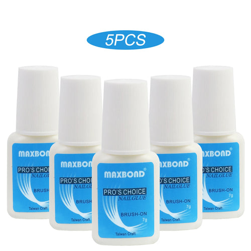 5pcs quick drying adhesive nail glue professional nail glue for false