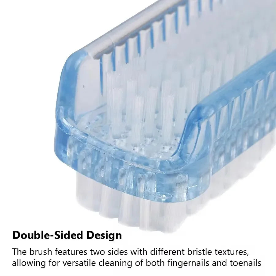 Double-Sided Nail Cleaning Brush, Manicure and Pedicure Tool, Ideal
