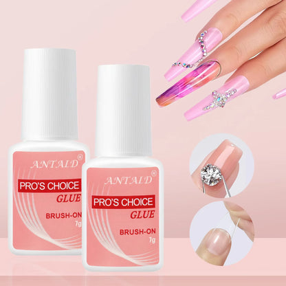 5pcs quick drying adhesive nail glue professional nail glue for false
