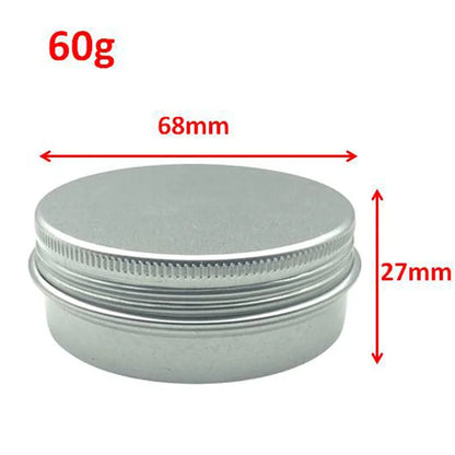 10Pcs 5g 10g 15g 20g 30g 50g Empty Silver Aluminum Tins Cans Screw Top