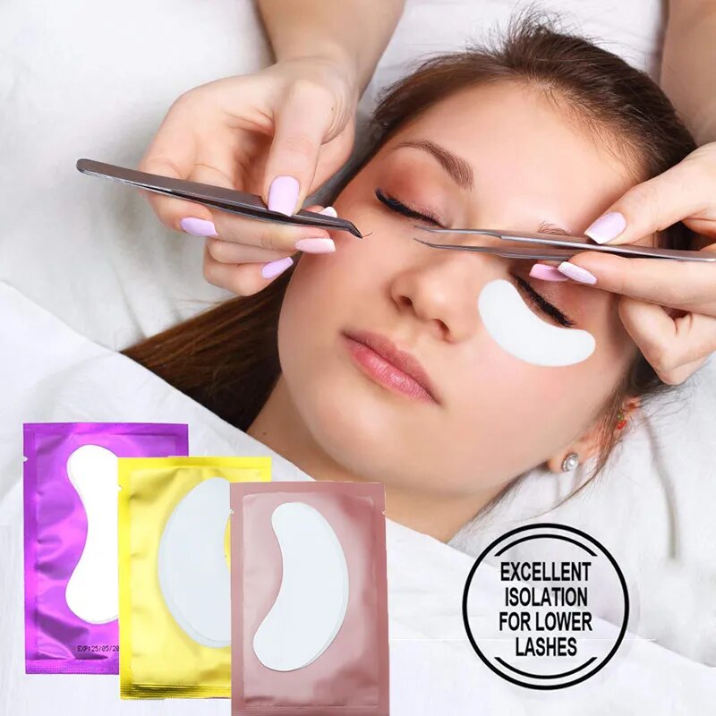 25/50/100Pairs Eye Patches Under Eyelash Pads for Building Hydrogel