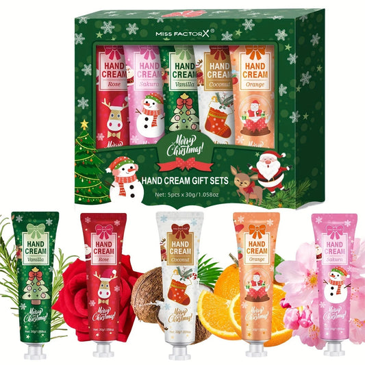 Christmas gift 5/box hand cream set, cream texture, hand cream travel