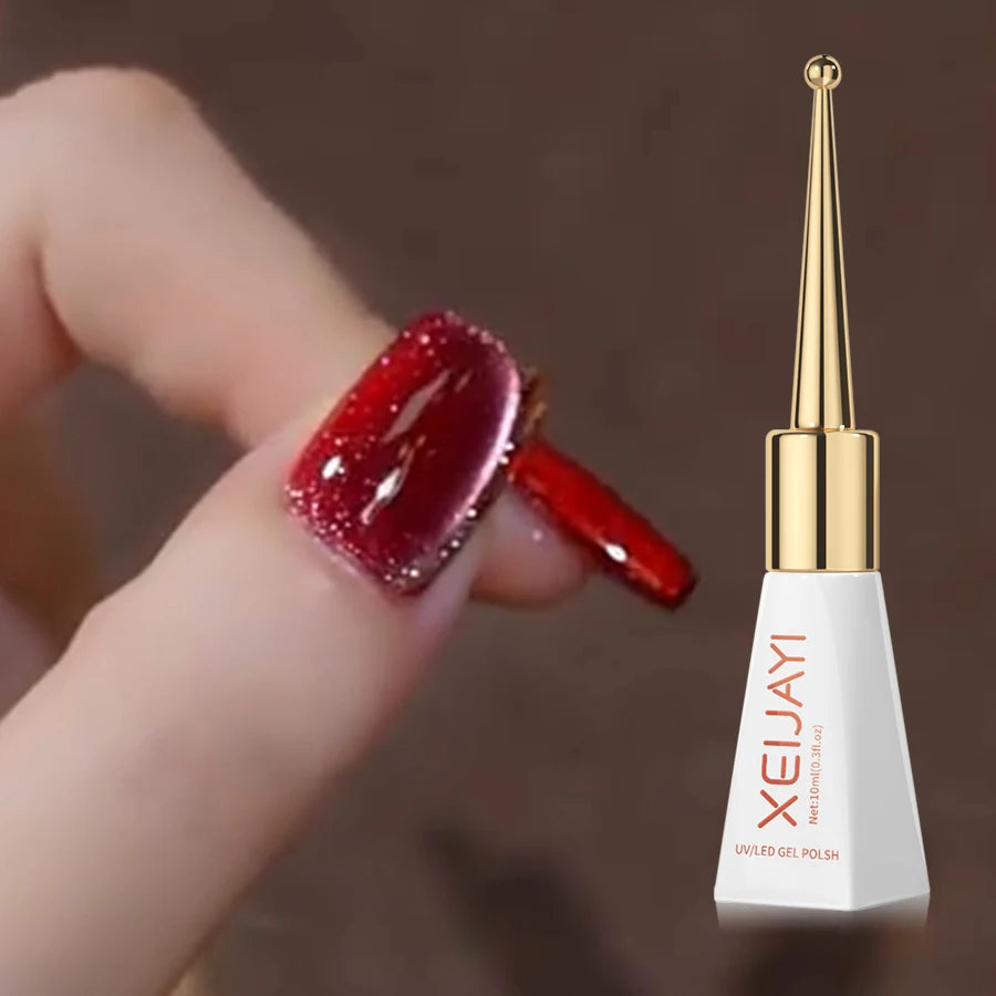 1pc 10ml Chili Peppers Magnetic Cat Eye Chrome Nail Powder Chameleon