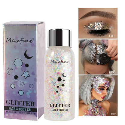 Eye Glitter Nail Hair Body Face Gel Art Waterproof High Gloss Glitter