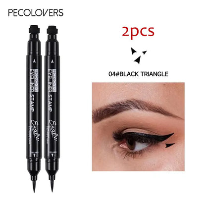 Star Liquid Eyeliner Black Moon Stamp Eye Liner Pencil 2 in 1