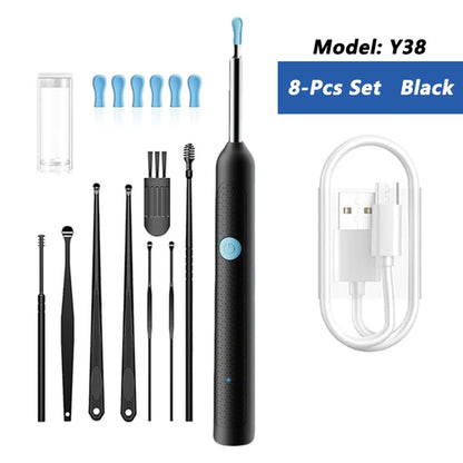 Visual Ear Wax Cleaner with Camera Safe Earwax Removal Endoscope with