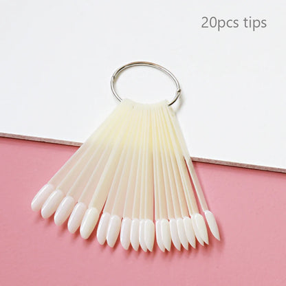 80/50/20pcs Nail Display Sticks Nail Swatch False Nail Tips Nail Gel