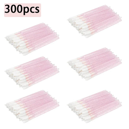 200/300/500Pcs Disposable Lip Lint Free Applicators Lipstick Testers