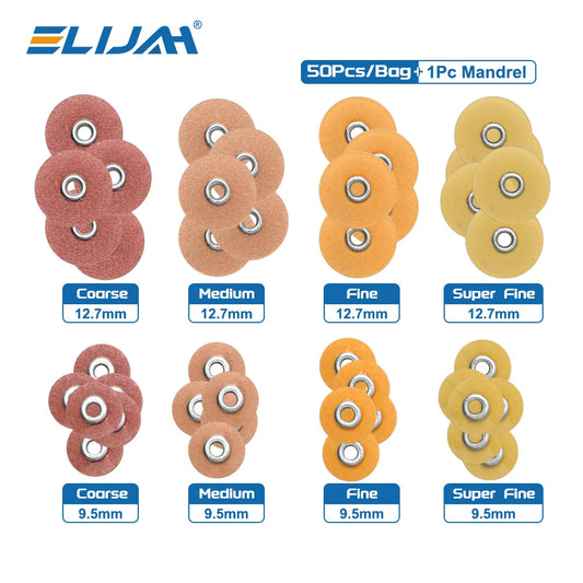 50Pcs/Bag Dental Finishing and Polishing Discs Composites Ceramics and