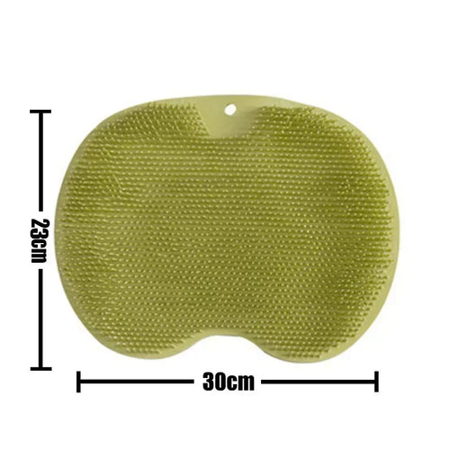 Exfoliating Shower Massage Scraper Bathroom Non-slip Bath Mat Back