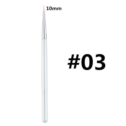 1PCS Nail Art Liner Drawing Painting Nail Brush Set Acrylic Powder