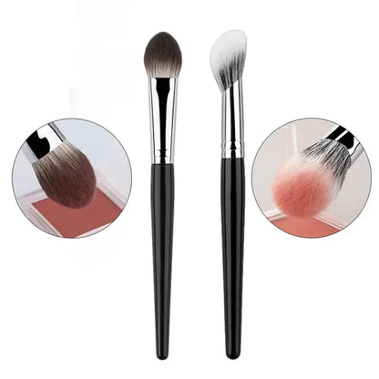 1/2Pcs Peach Heart Blusher Brush - Small Flat Precise for