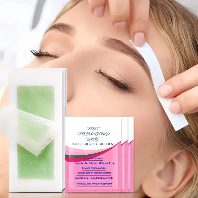 10/20/30/50 Pcs Depilatory Wax Strips For Hair Removal Wax Paper Cold