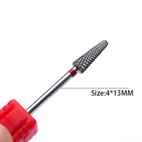 1pc Carbide Tungsten Nail Drill Bit Rotate Burr Milling Nail Cutter