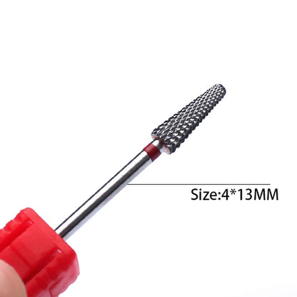 1pc Carbide Tungsten Nail Drill Bit Rotate Burr Milling Nail Cutter